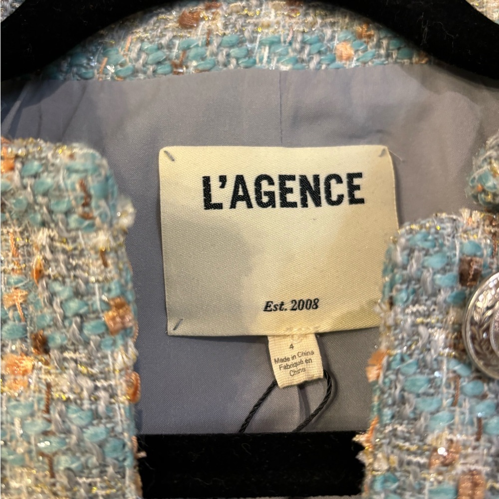L'AGENCE Tweed Jacket